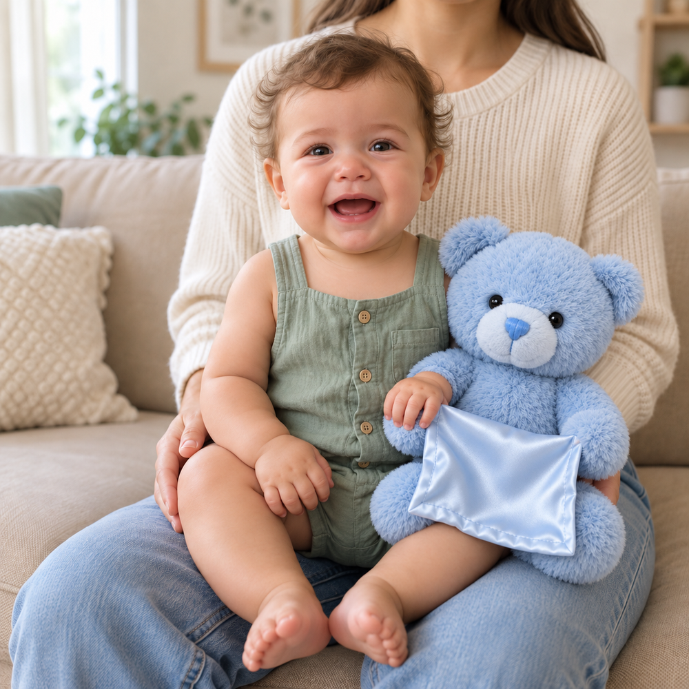 CuddlePeek campaign illustration: baby after